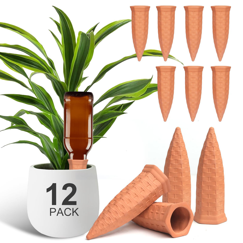 “Self-Watering Plant Spikes – Never Forget to Water Again 🌱💧”