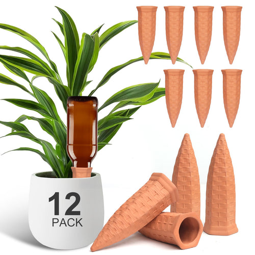 “Self-Watering Plant Spikes – Never Forget to Water Again 🌱💧”