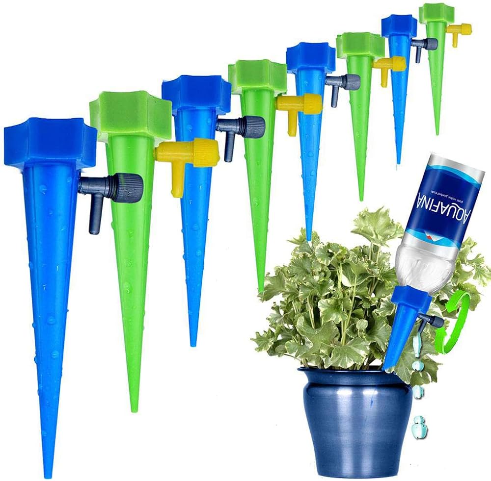 “Self-Watering Plant Spikes – Never Forget to Water Again 🌱💧”